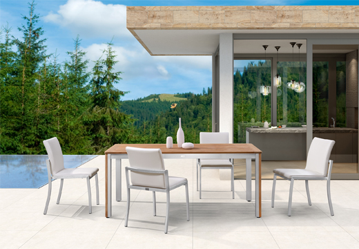 Teak Outdoor Dining Table Sets For 6 With Leather Chairs